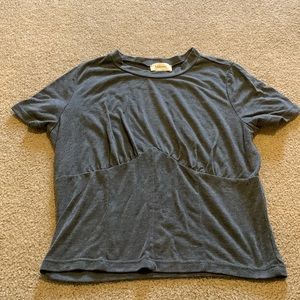 Gray fitted t shirt bohme